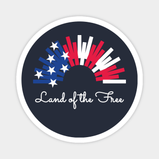 Star Spangled Land of the Free Magnet